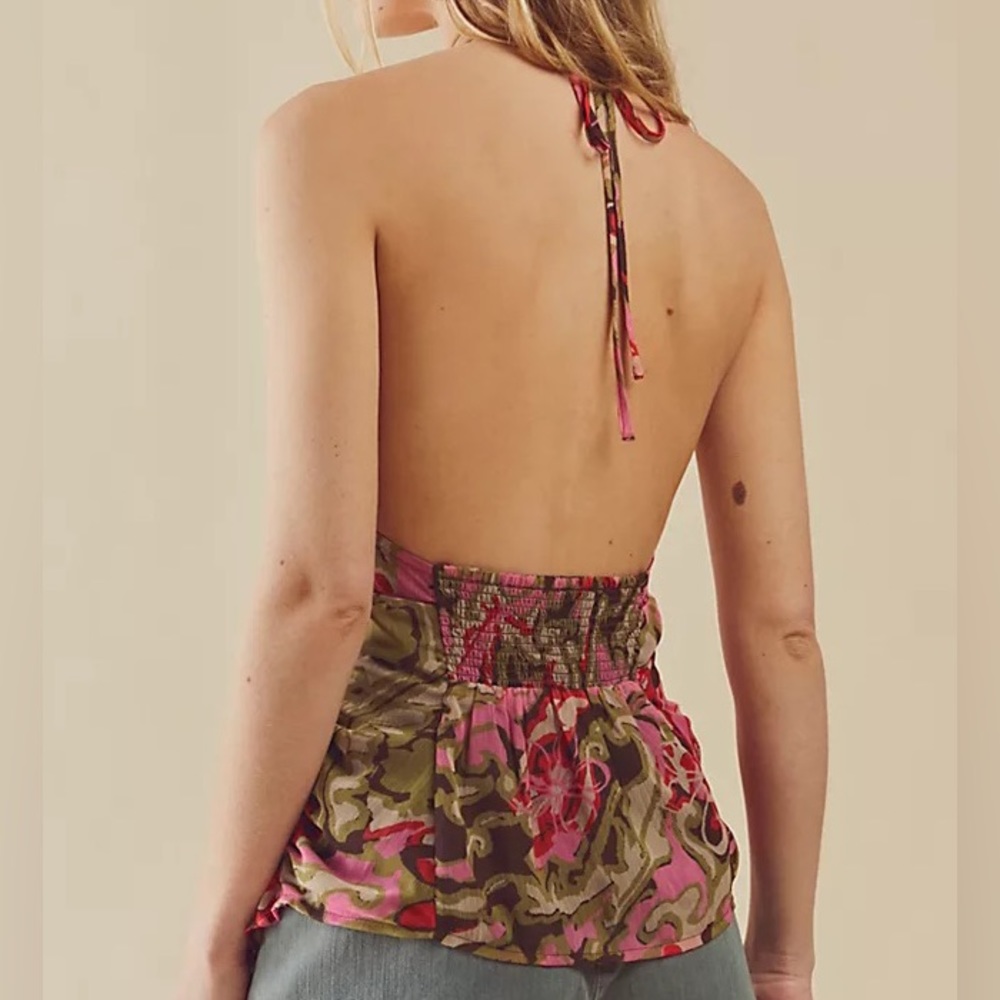 NWOT Free People Kyle Printed Top - Picture 4 of 5